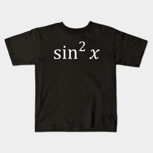 Math Couple Sine Squared (White) Kids T-Shirt